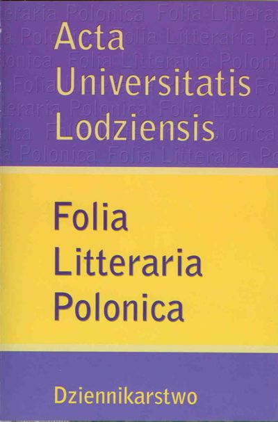 					View Vol. 17 No. 3 (2012): Dziennikarstwo
				