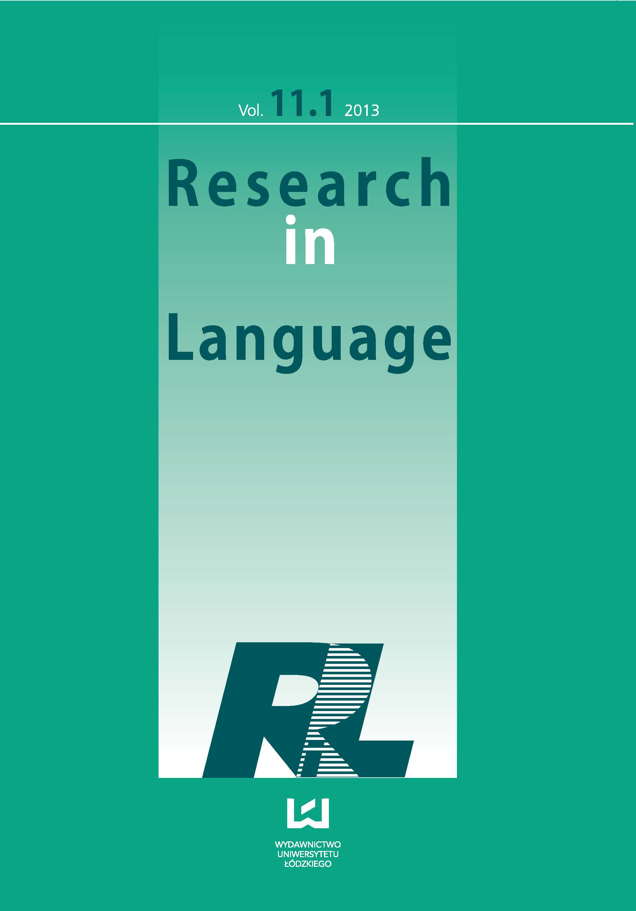 					View Vol. 11 No. 1 (2013)
				