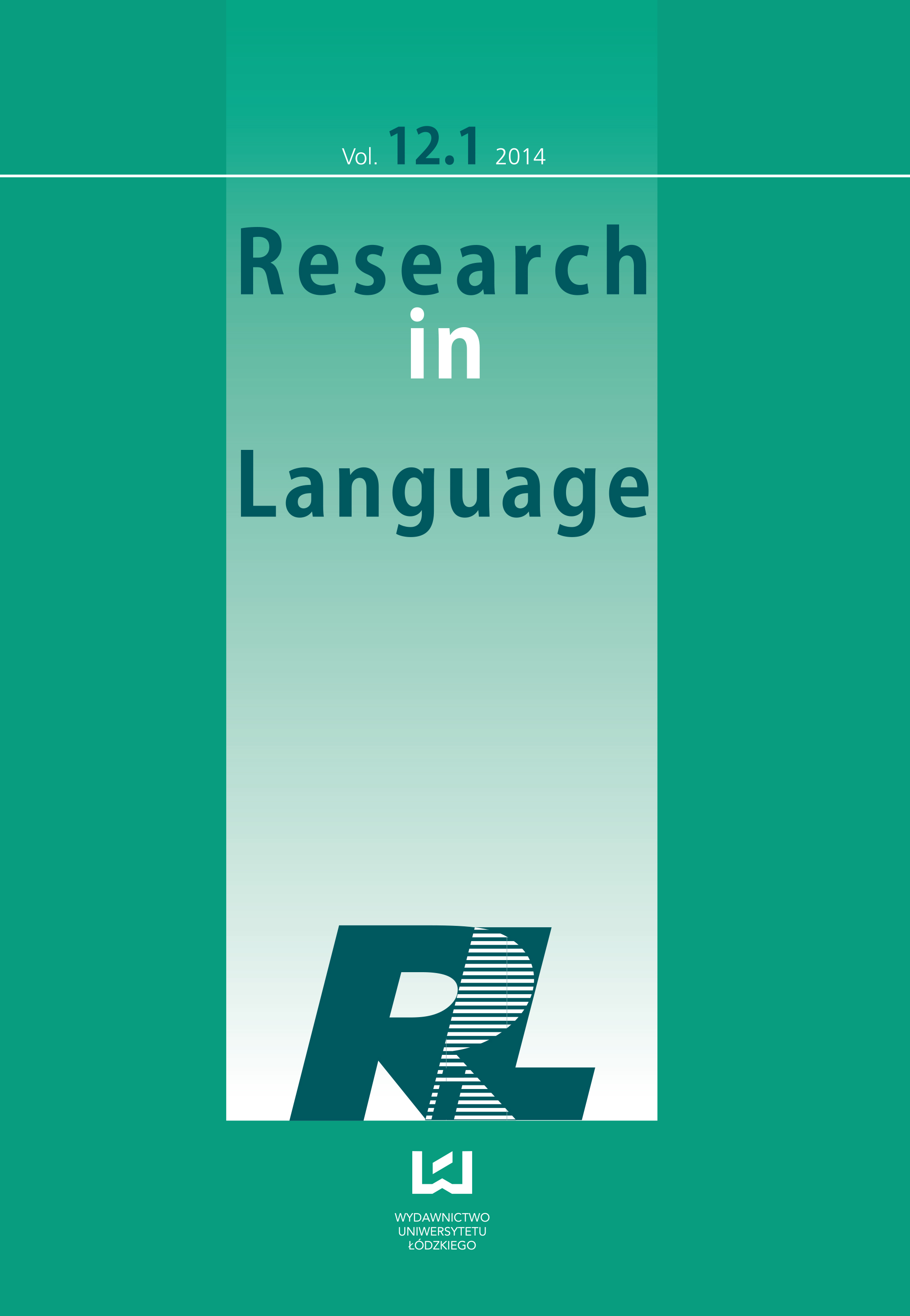 					View Vol. 12 No. 1 (2014)
				