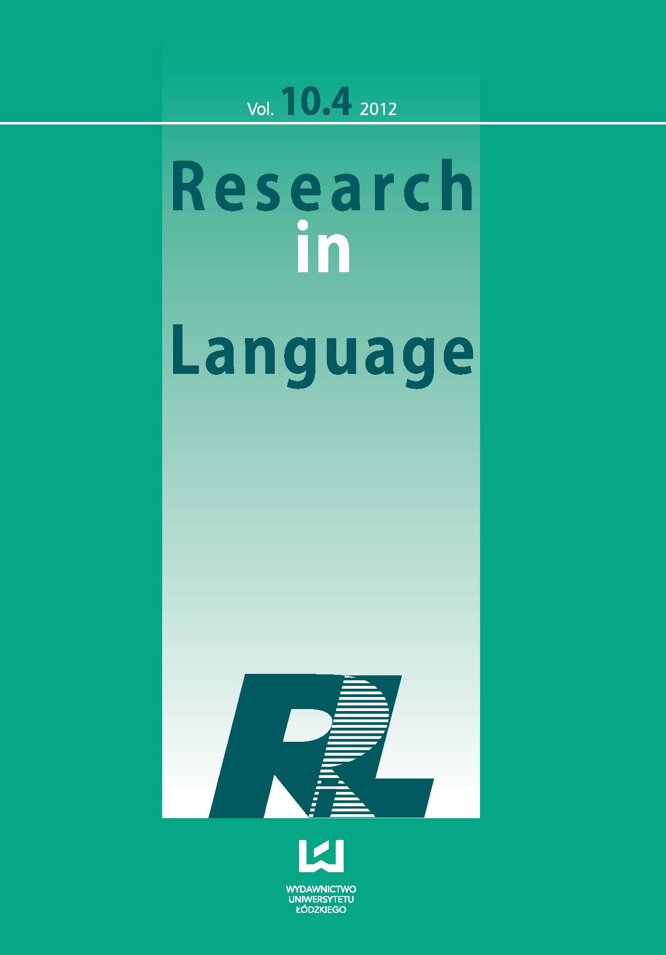 					View Vol. 10 No. 4 (2012)
				