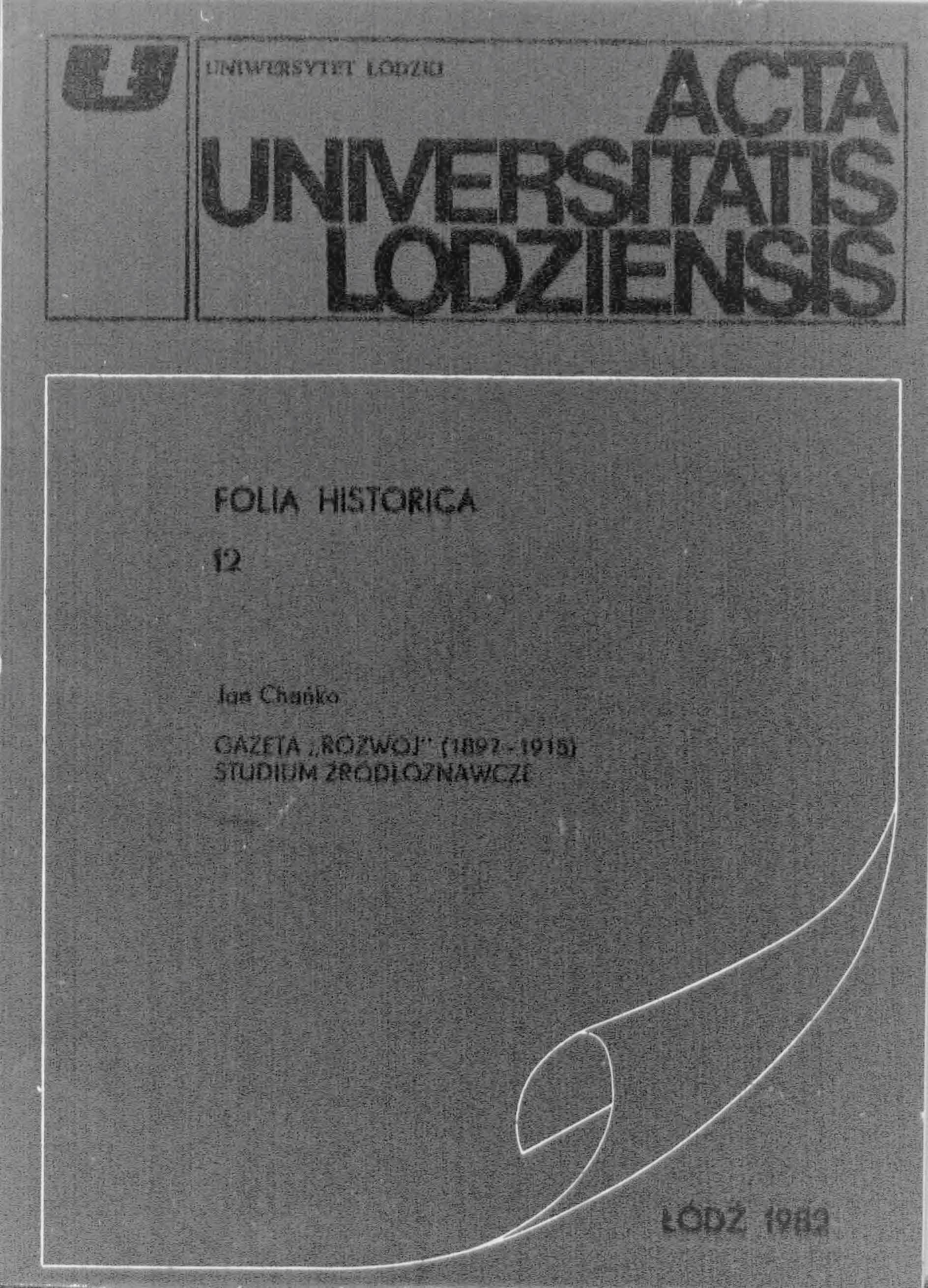					Pokaż  Nr 12 (1982): Gazeta „Rozwój" (1897—1915). Studium źródłoznawcze
				