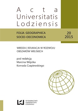 					View No. 20 (2015): Wiedza i edukacja w rozwoju obszarów wiejskich
				