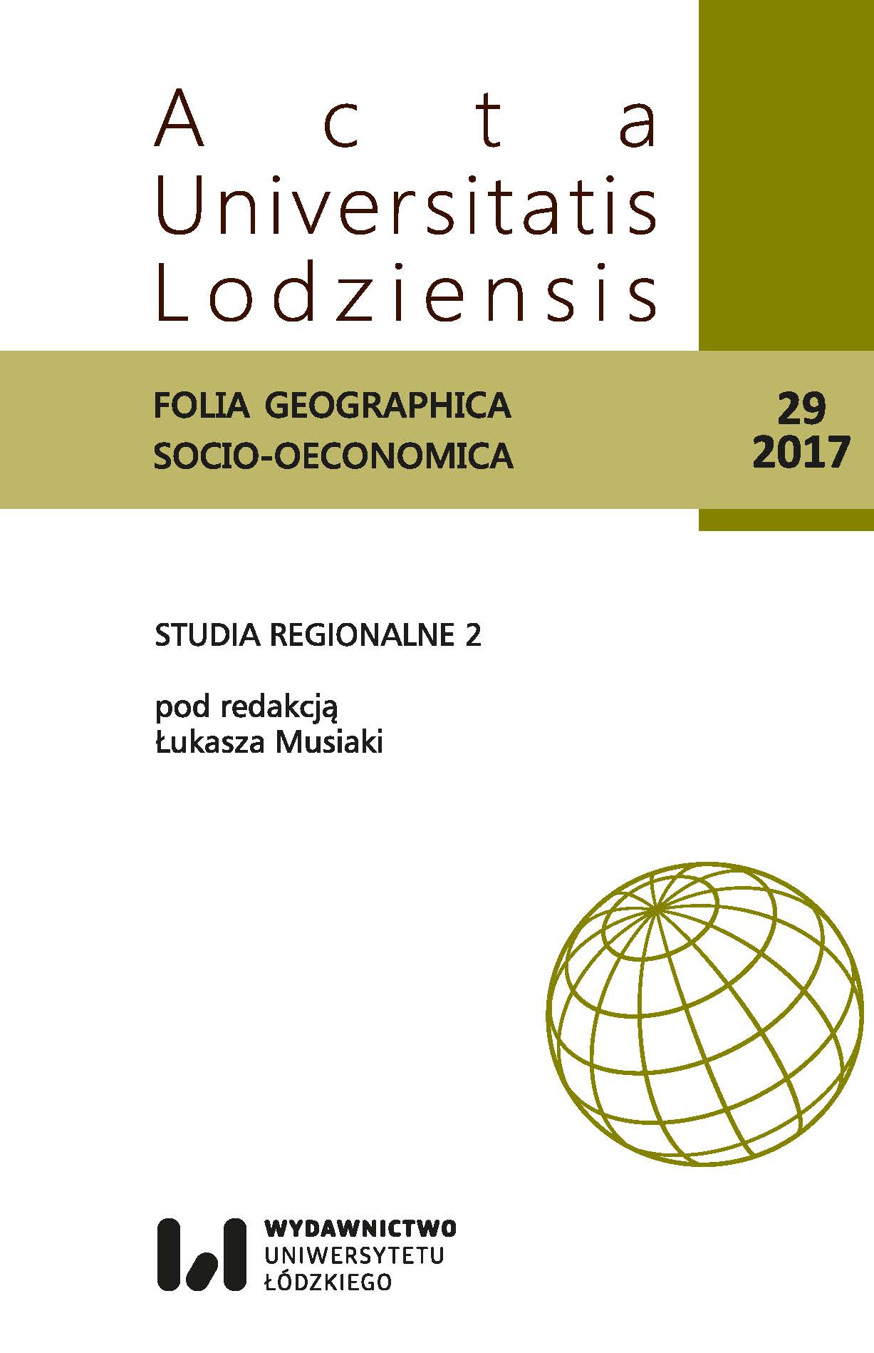 					View No. 29 (2017): Acta Universitatis Lodziensis. Folia Geographica Socio-Oeconomica
				