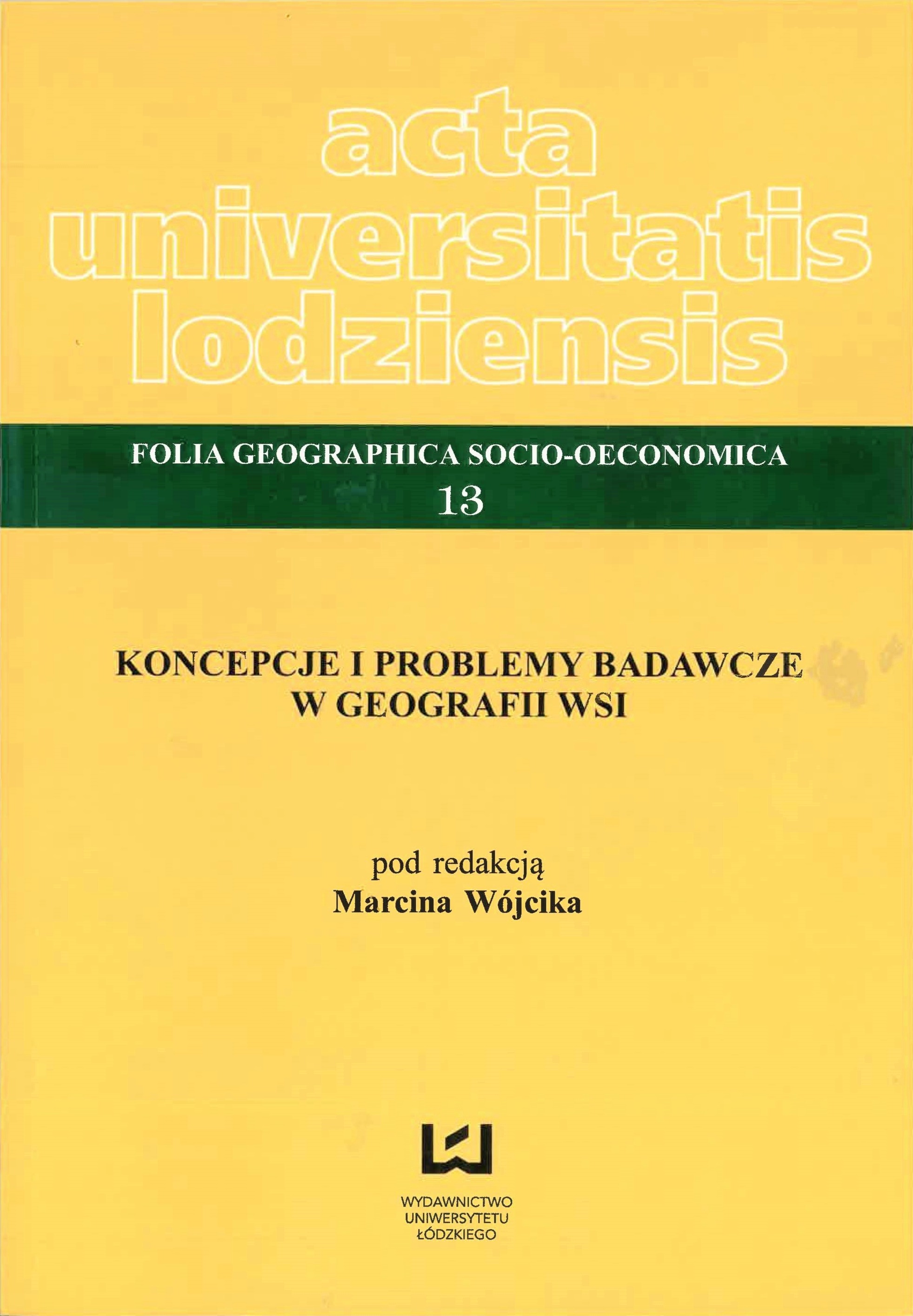 					Pokaż  Nr 13 (2013): Koncepcje i problemy badawcze w geografii wsi
				