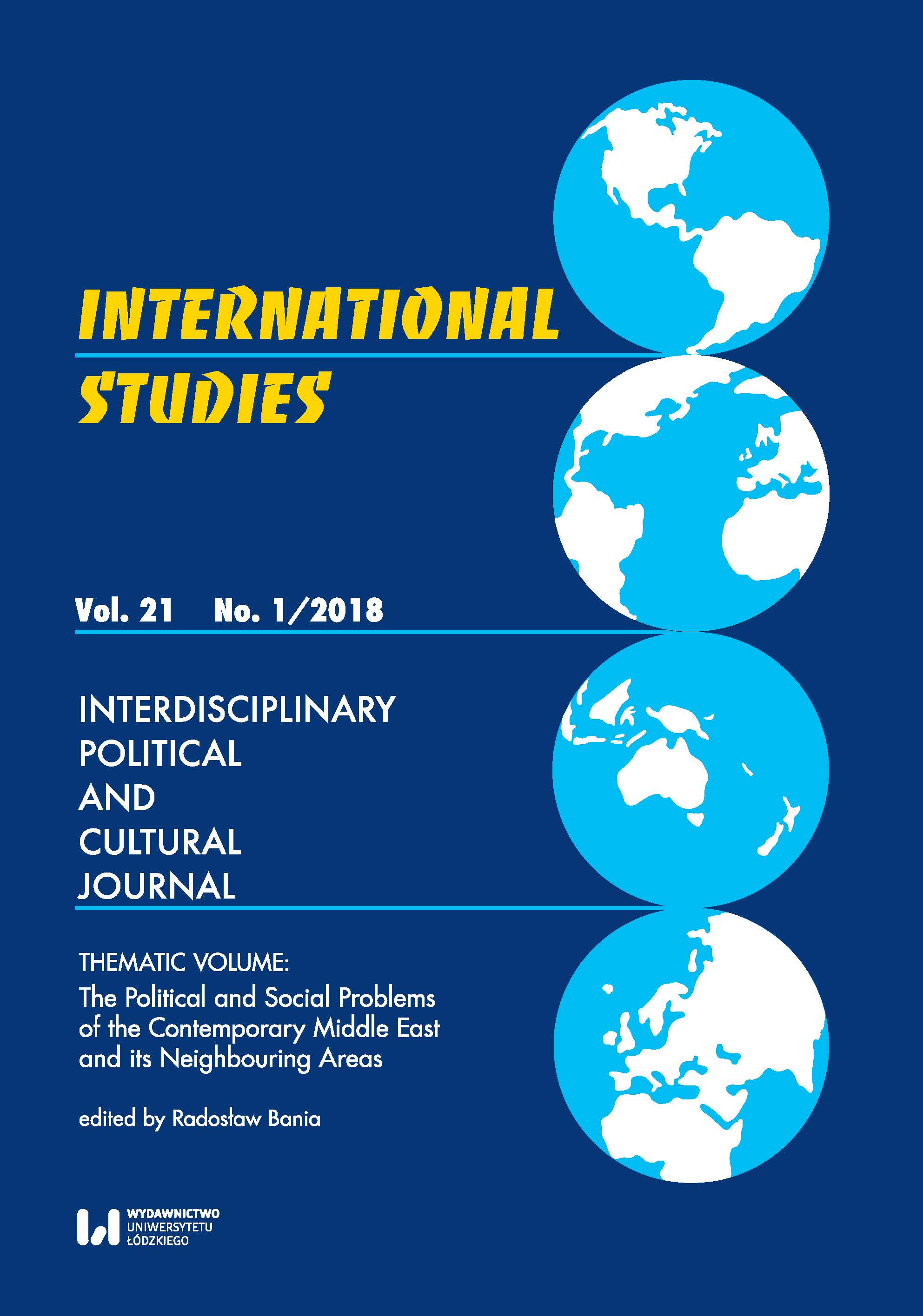 					Pokaż  Tom 21 Nr 1 (2018): International Studies. Interdisciplinary Political and Cultural Journal
				