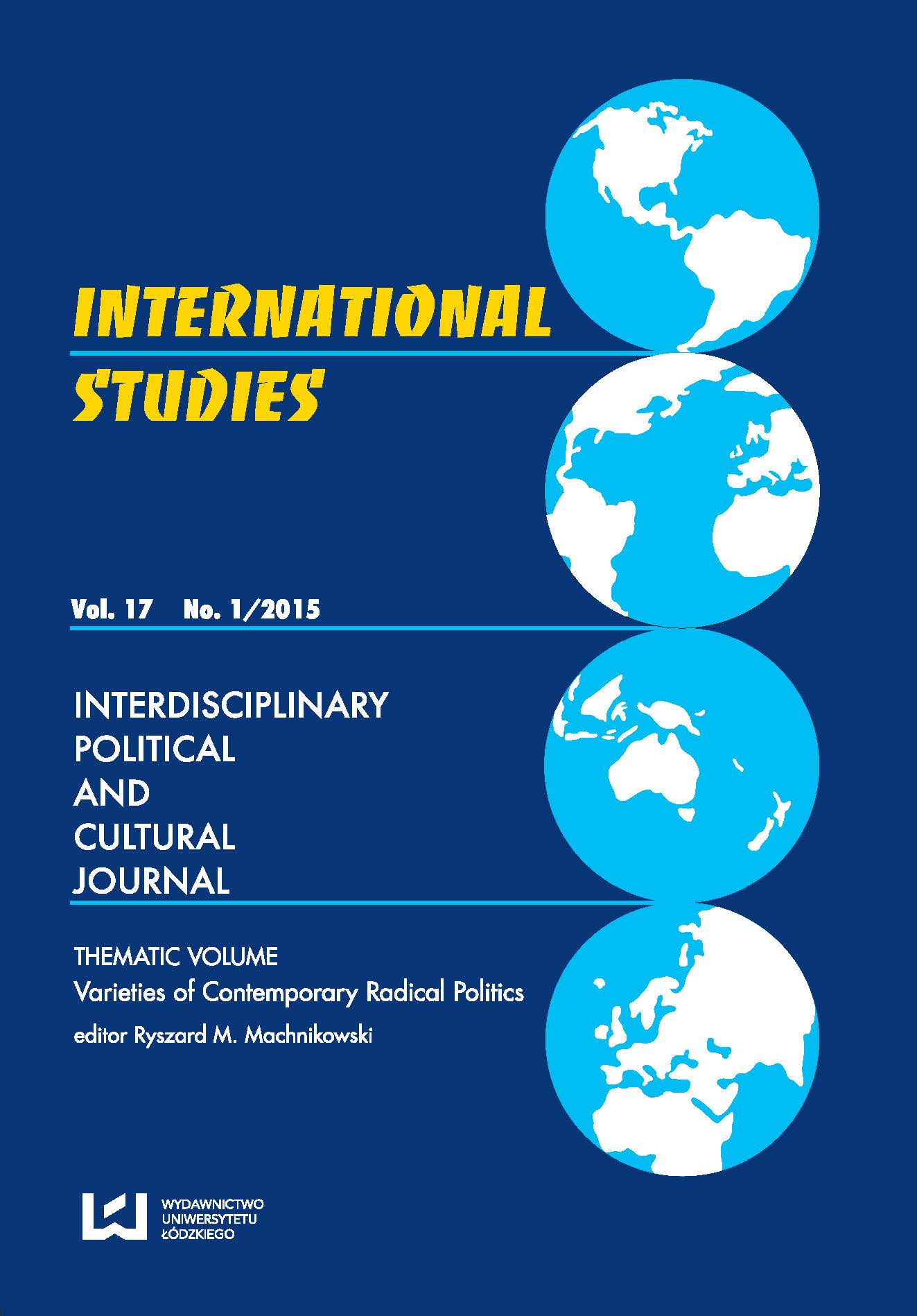					View Vol. 17 No. 1 (2015): Varieties of Contemporary Radical Politics
				