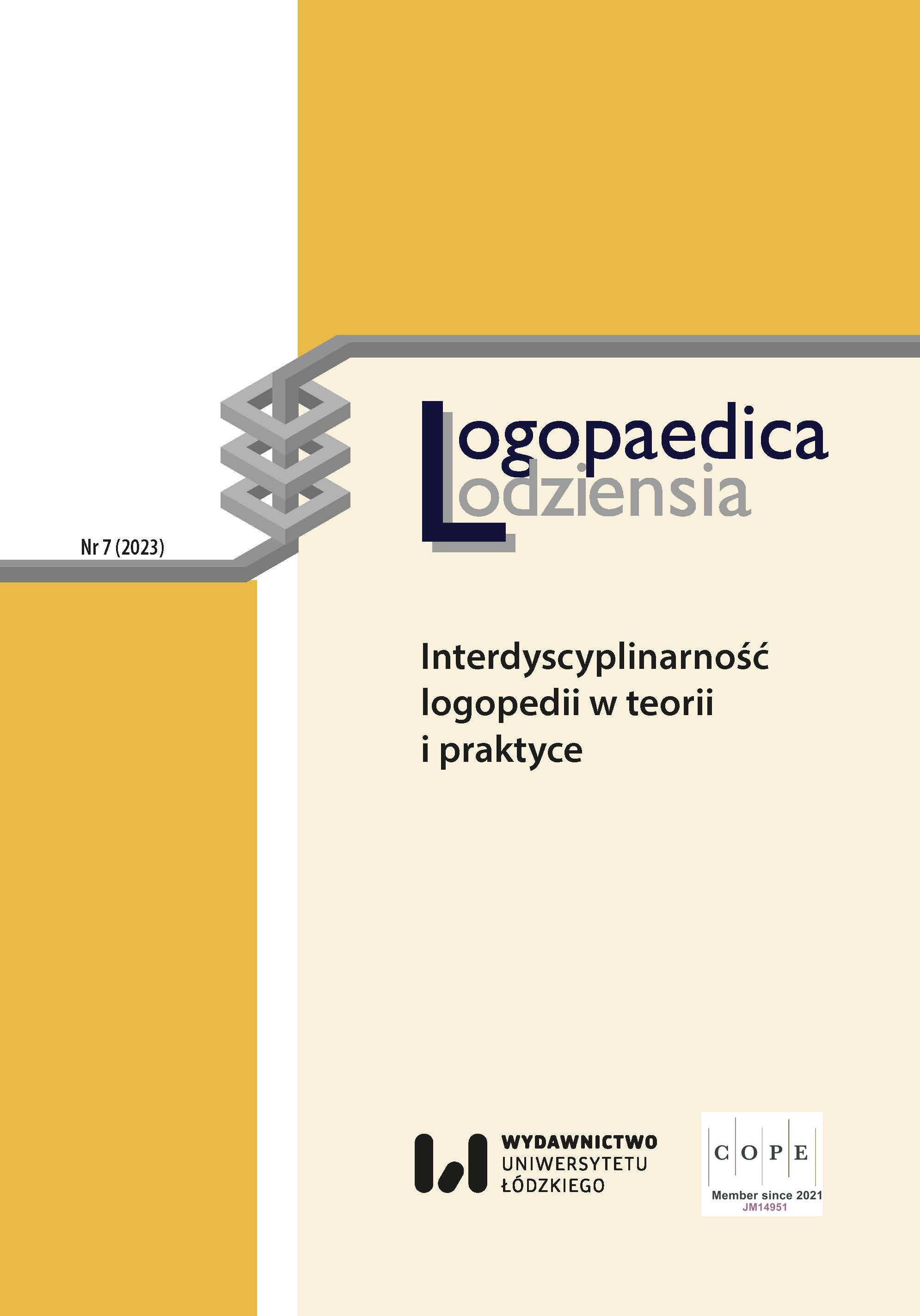 					View No. 7 (2023): Interdyscyplinarność logopedii w teorii i praktyce
				