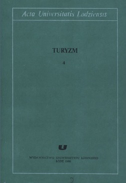 					View No. 4 (1988): Acta Universitatis Lodziensis. Turyzm
				