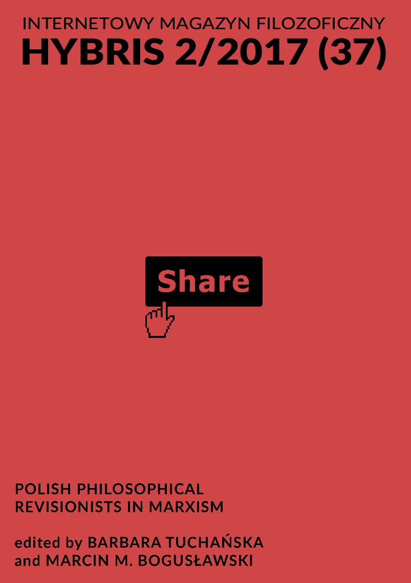 					Pokaż  Tom 37 Nr 2 (2017): Polish philosophical revisionists in marxism
				